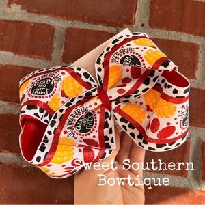 Chicken Jumbo Boutique Hair Bow